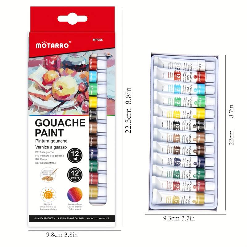 Tubes Gouache Paint Set Premium Vibrant Colors Gouache Paint - Temu Italy